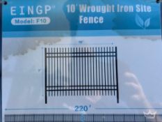 10 ft Wrought Iron Fence
