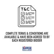 COMPLETE TERMS & CONDITIONS ARE AVAILABLE & HAVE BEEN AGREED TO BY EACH REGISTERED BIDDER