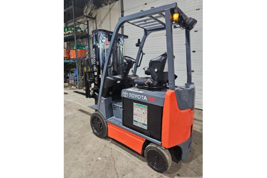 2018 Toyota 4,000lbs Capacity Electric Forklift 36V sideshift 3-STAGE MAST WITH 4260 HOURS - Image 2 of 5