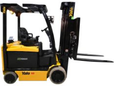 2019 Yale 6,000lbs Capacity Electric Forklift 48V sideshift positioner 3-STAGE with July 2025