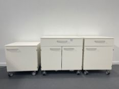Set of 2 Storage Cabinets, SN: NA