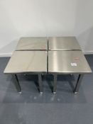 Set of 4 Table Benches and Tables, SN: NA
