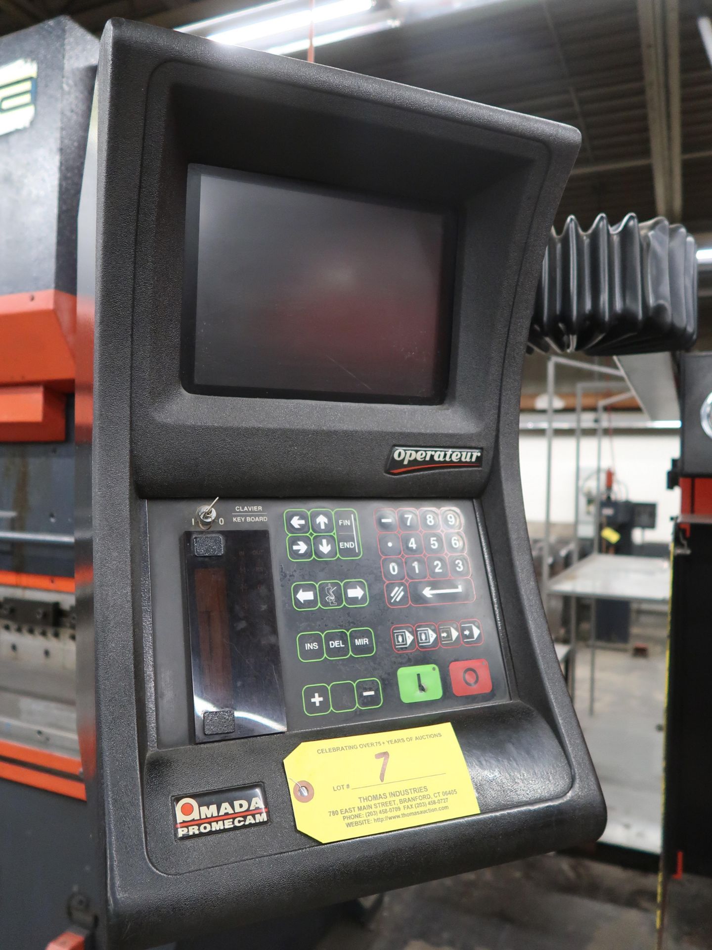 Promecam Rc80 1998 Amada Promecam 8' x 88 Ton Press Brake Model HFBO-80-25, S/N HFBO ...