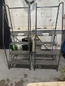 2x 4-Step Rolling step Ladder (Location: Warehouse)