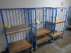 (3) Ferrell Bindery Carts