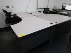 (2) Modular Workstations w/ Chairs