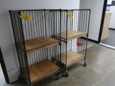 (2) Vintage Bindery Carts