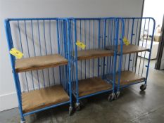 (3) Ferrell Bindery Carts