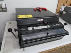 Rhin-O-Tuff Model HD7700 Electric Heavy Duty Bench Top Punch S/N 7717013095 w/ 4-1 Coil Die