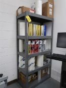 Rack w/ Contents Including: Assorted Foil and Laminate Stock