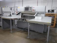 2007 Polar Mohr Model 115X, 45" Paper Cutter, S/N 7731909 w/ Air Bed Table and Light Safety