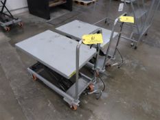 (2) Vevor Hydraulic Lift Tables 18" x 28", 500 Lb Capacity