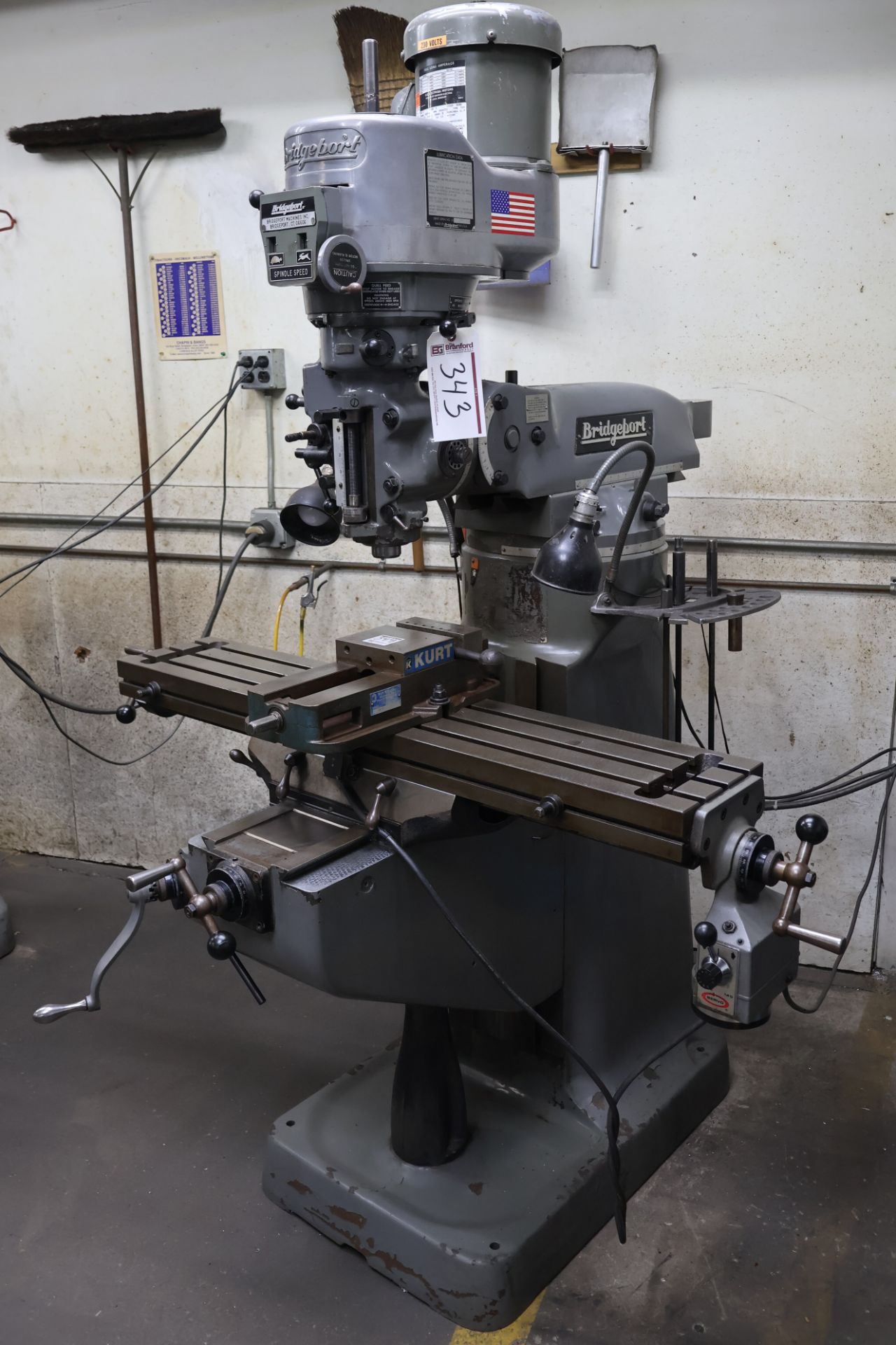 Bridgeport BR 268893 Series I, Variable Speed Vertical Milling Machine ...
