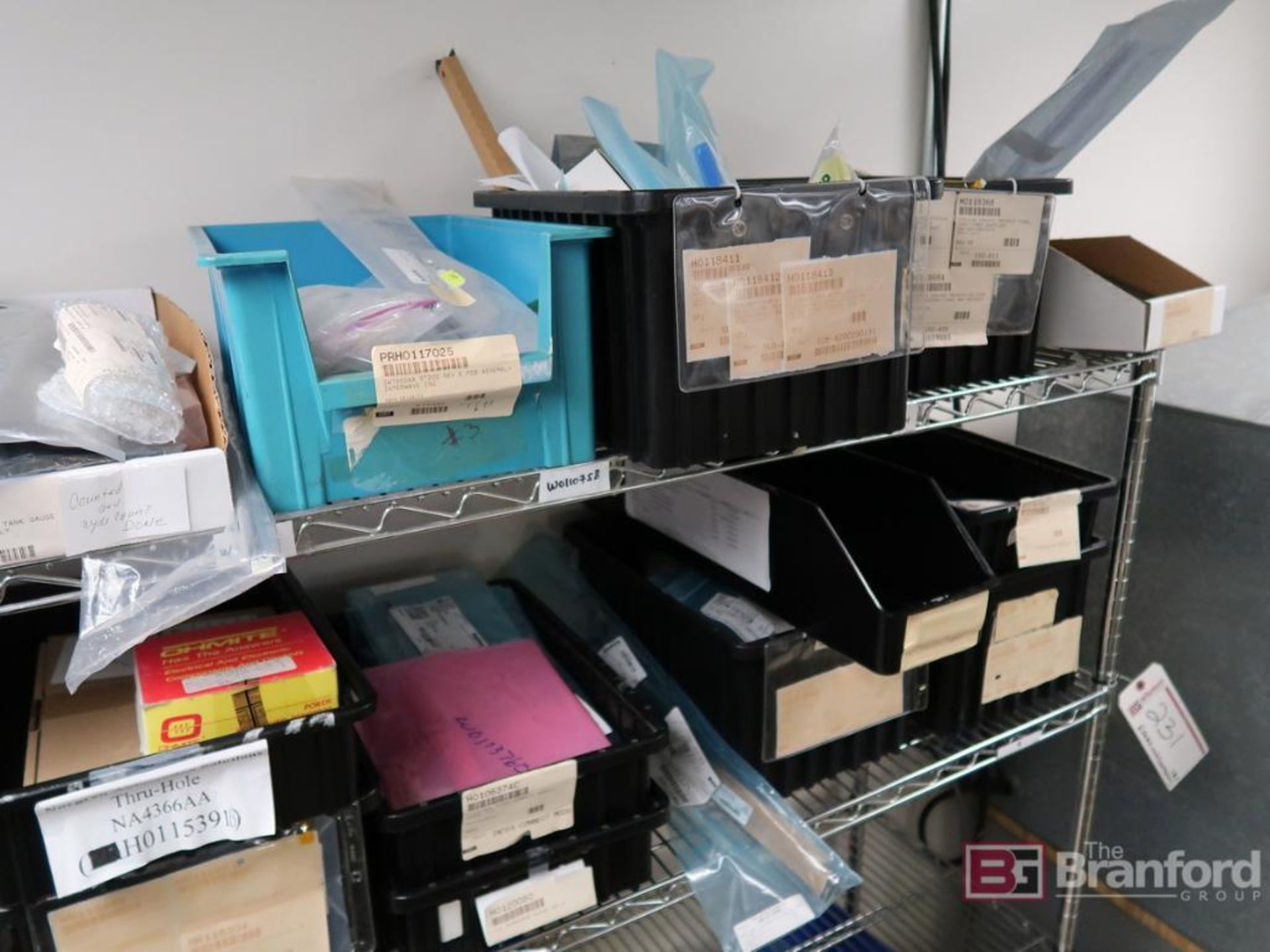 (7) Metro Style Racks w/ Components, All Contents of Shelves included ...