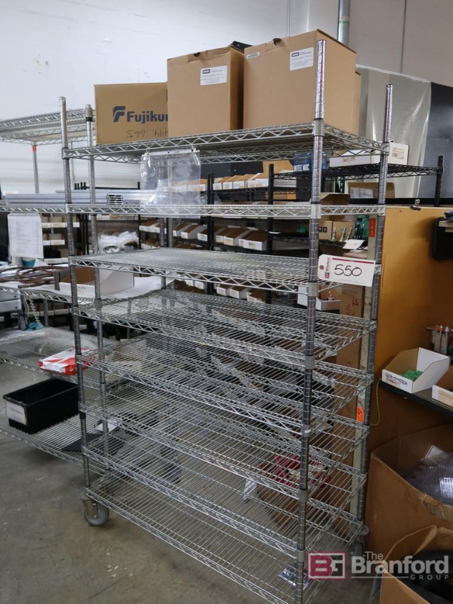 (2) LG Metro Style Rolling Racks, Contents not included.