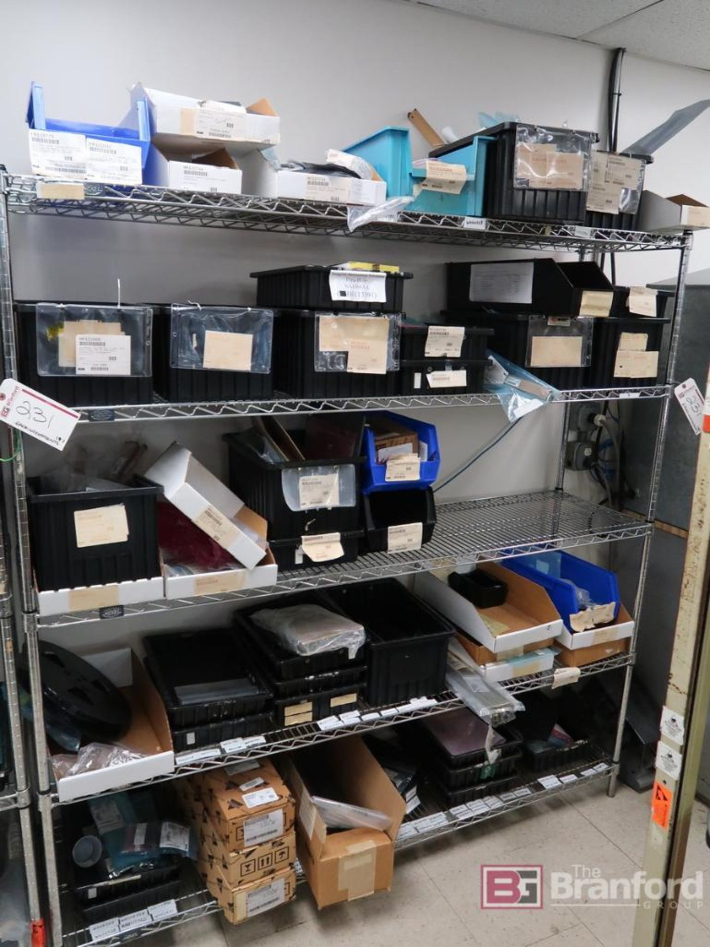 (7) Metro Style Racks w/ Components, All Contents of Shelves included ...