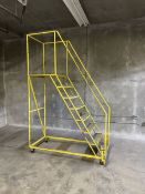 8-Step Rolling Staircase Ladder w/ Platform