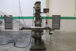 Bridgeport Series I 9" x 42" Variable Speed Vertical Milling Machine w/ Newall DRO & Power Feed