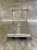 Steel Frame Platform Truck w/ Wood Deck- 58"L x 43"W x 49" H