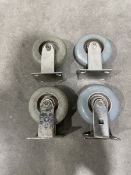 Lot of (4) 6" x 2" Casters