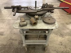 Di-Acro No. 3 Manual Bender w/ Dies and Heavy Duty Mobile Steel Table