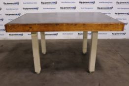 72" Wide x 48" Deep x 2" Thick Heavy Duty, Steel Welding / Layout Table, 6' x 4'