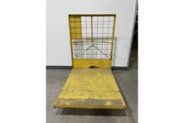 5' x 4' x 6' Heavy Duty Steel Platform Truck w/ Cage Back (Yellow)