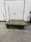 Wooden Platform Cart - 62"L x 43"W x 16"H Deck