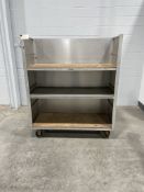 57" x 24" x 57" 3-Shelf Aluminum Heavy Duty Order Picker Cart