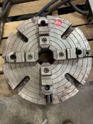 15.75" Atlas 4-Jaw Lathe Chuck w/ 2-Piece Reversible Jaws, 3" Bore, D1-6 Mount