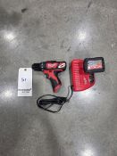 Milwaukee M12 12V Lithium-Ion Cordless Drill Driver w/ Charger and 4.0AH Battery