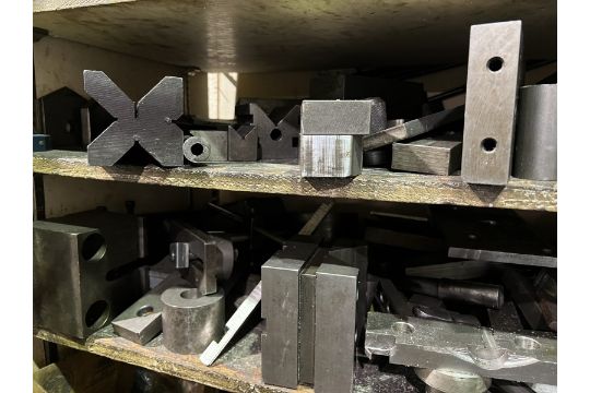 Large Lot of Assorted Lathe Accessories Including V-Block, General Tooling, Tie Down, Bolts, Doubl - Image 15 of 18