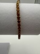 14k Yellow Gold Rainbow Sap 10.55 Bracelet, 13.0 G 14k Yellow Gold Rainbow Sap 10.55 Bracelet, 13.0