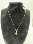 14k White Gold 1ct tsav Pendant with 14K White Gol 14k White Gold 1ct tsav Pendant with 14K White...