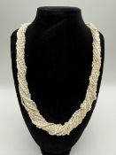 14K Yellow Gold 15 Strand Pearl Necklace 14K Yellow Gold 15 Strand Pearl Necklace