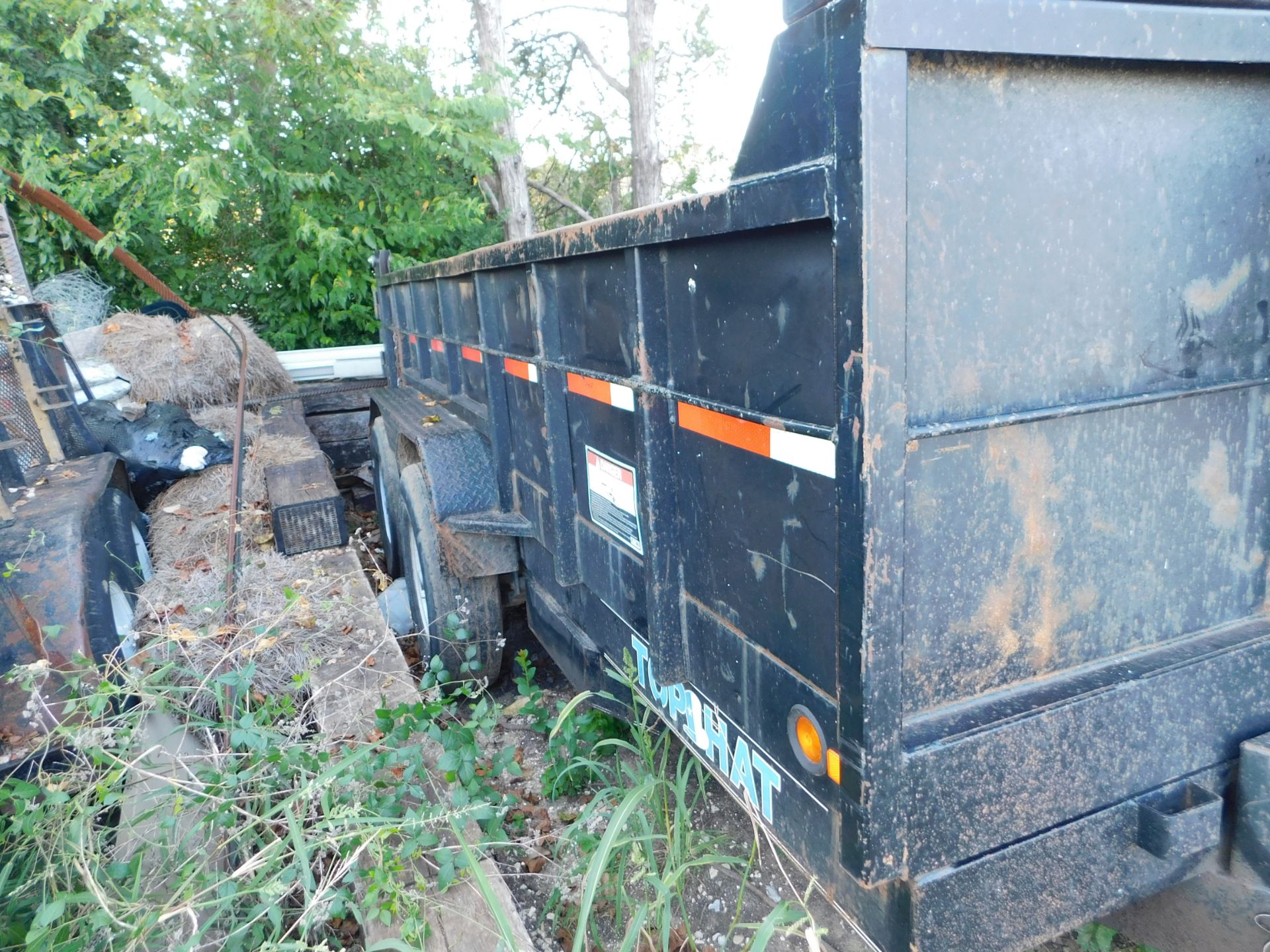 2010 Top Hat 12' Dump Trailer, Tandem Axle, 14' 6 L x 7'4
