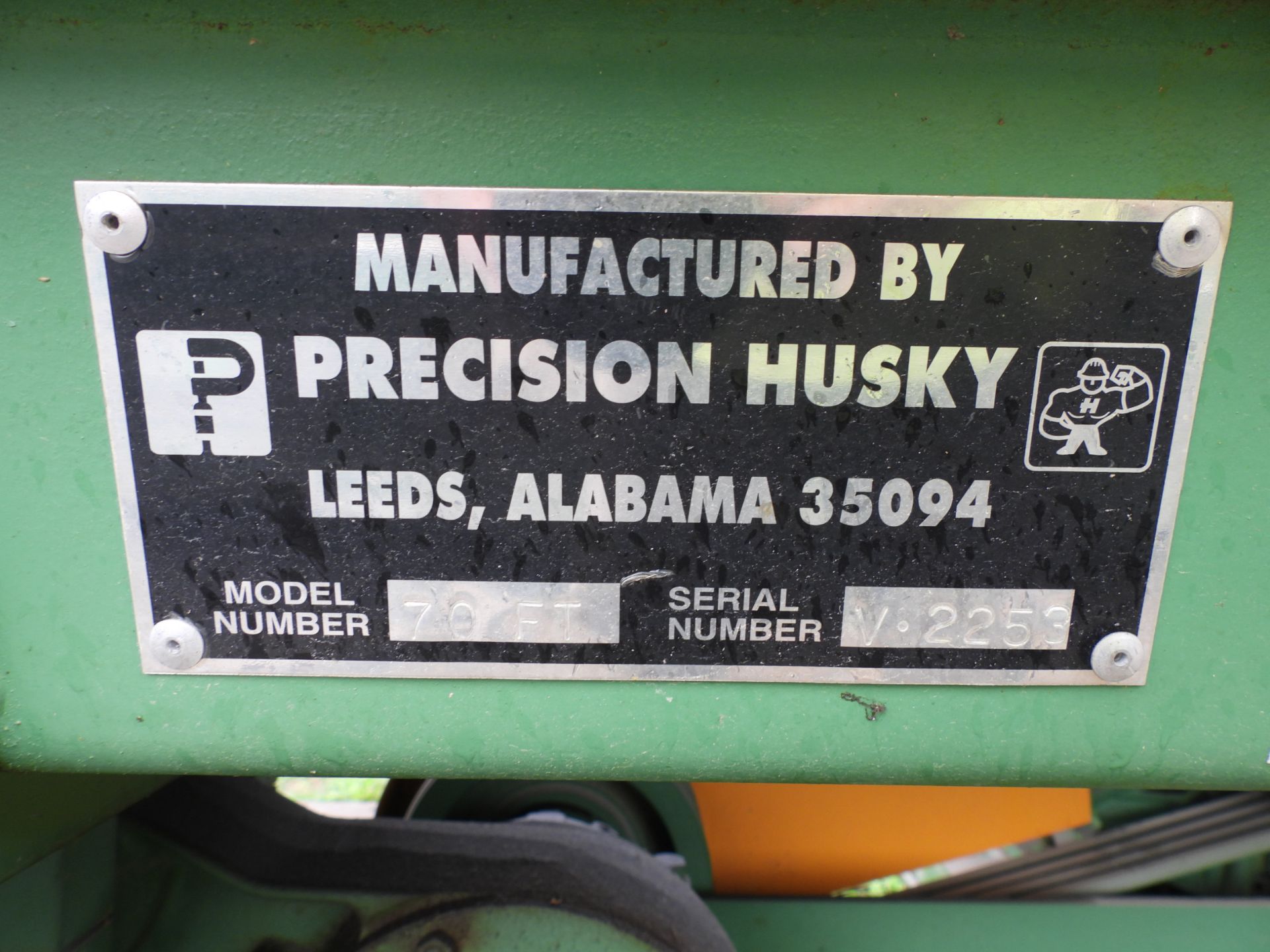 Precision Husky Vibratory Conveyor, Model 70FT, S/N V-2253, 18' wide pan