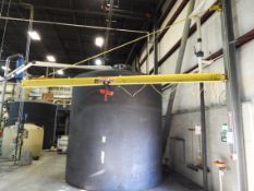 Abell-Howe 1/2 Ton Column Mounted Jib Crane – 20' , w/ Coffing 500 lb Electric Hoist