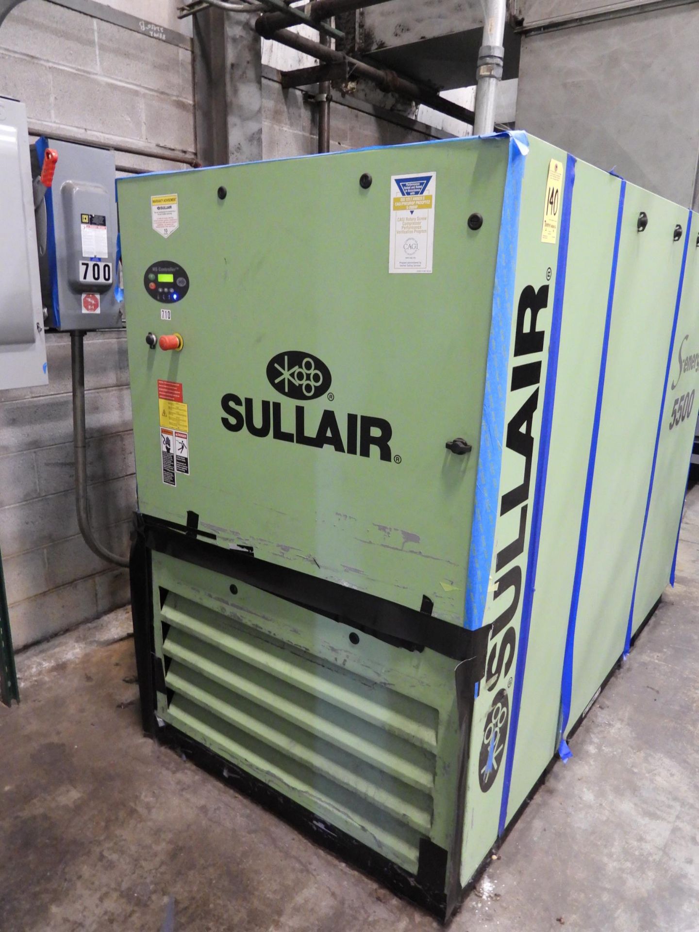 Solair Model Sullair Model S-Energy 5500 Rotary Screw Air Compressor, s/n ...