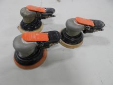 (3) Dynabrade Pneumatic Palm Sanders