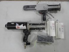 (1) Pneumatic Adhesive dispenser; (1) Mechanical Adhesive dispenser; (2) Corian Joint Adhesive