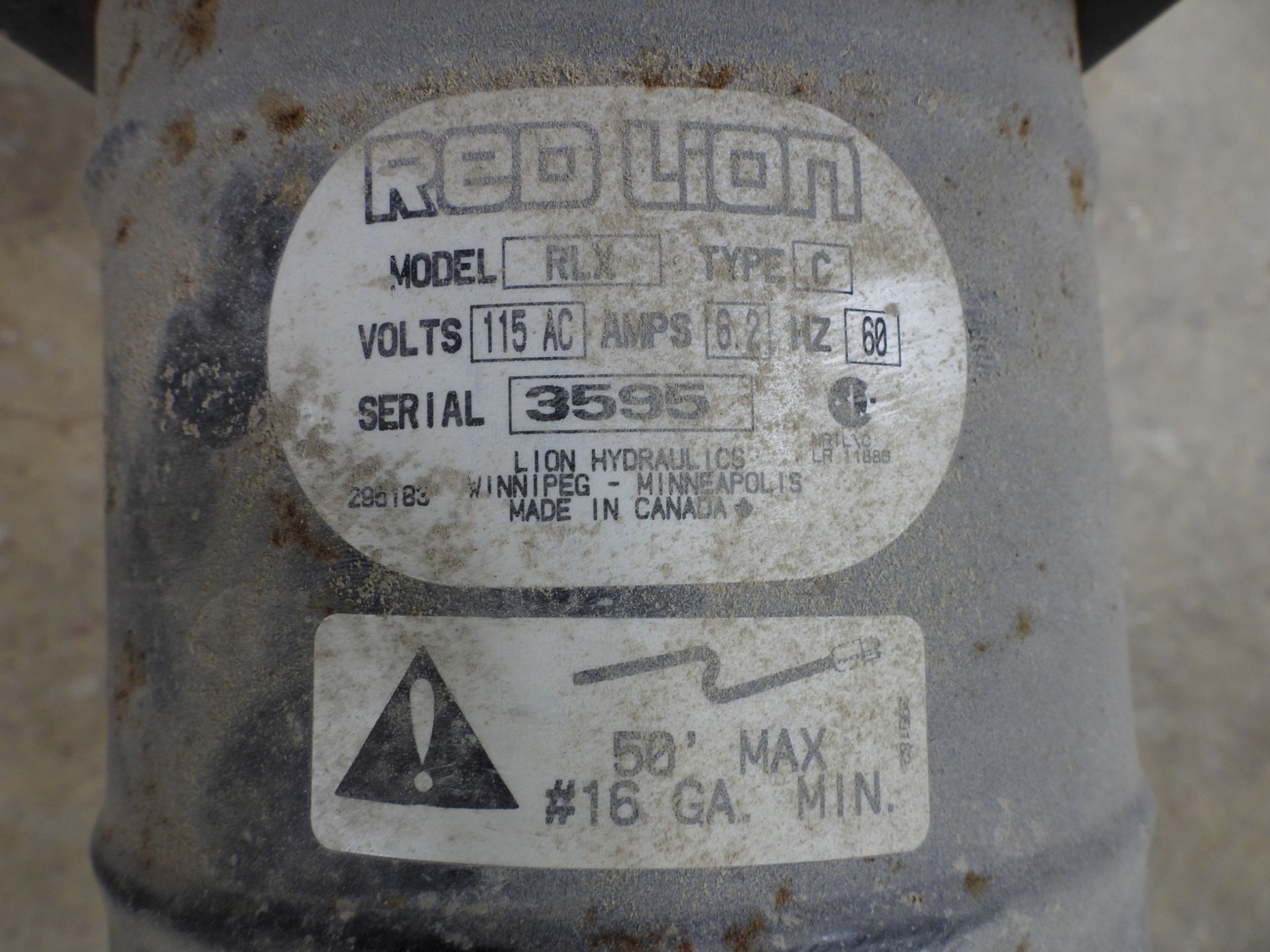 Red Lion Model RLX Concrete Mixer, 115 volt, s/n 3595
