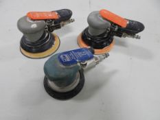 (3) Dynabrade Pneumatic Palm Sanders
