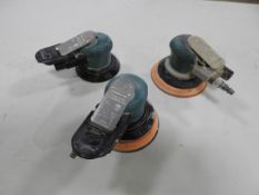(3) Dynabrade Pneumatic Palm Sanders