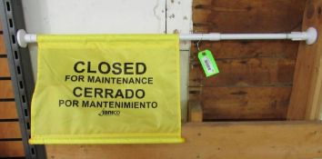 (6) Closed for Maintenance Signs