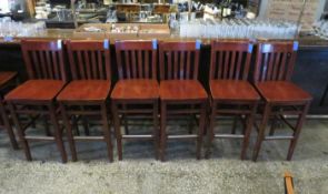 (6) Bar Height Chairs