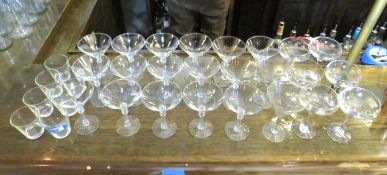 (32) Asst. Drink Glassware