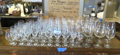 (55) Asst. Stemmed Glassware