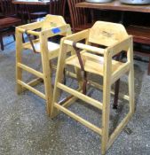 (2) Wood Highchairs