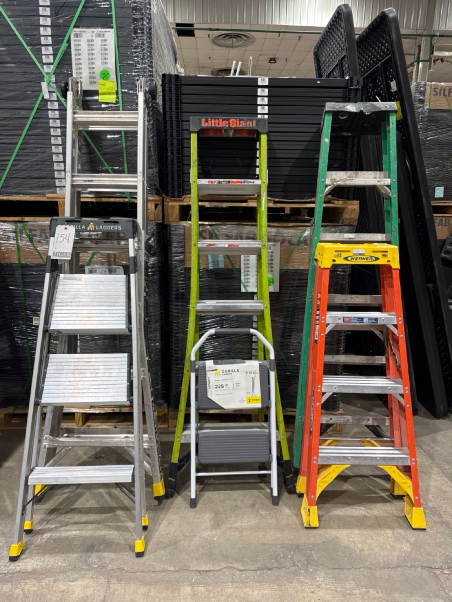 Lot Assorted Ladders & Step Stool Consisting of Gorilla 2-Step & 3-Step ...